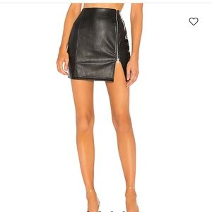 Mini Faux Leather Skirt